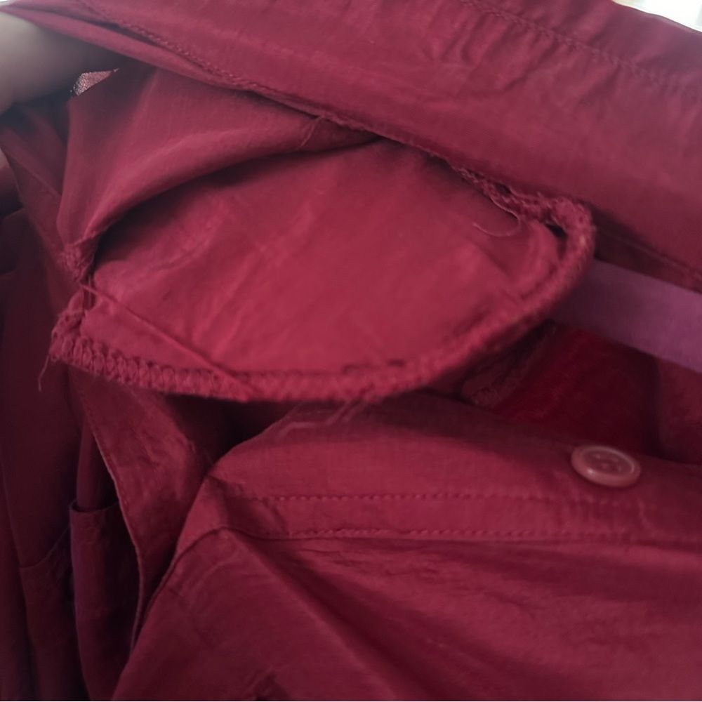 Vintage 100% Silk Button Down Shirt - Picture 9 of 9